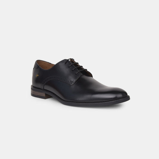 Hush Puppies Black Derby Formal Shoes for Men Style 8246220