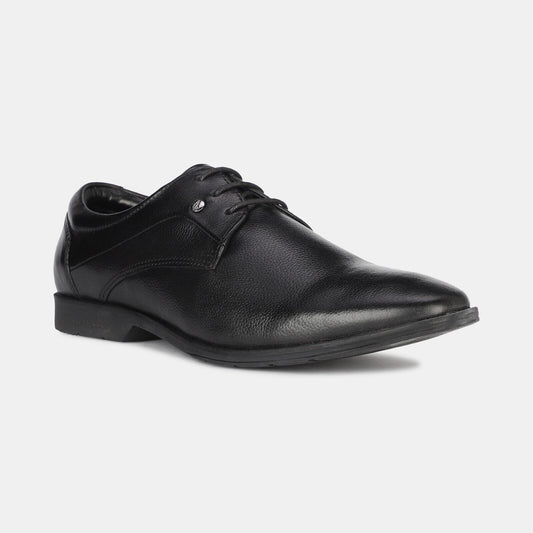 Hush Puppies Black Derby Formal Shoes for Men Style 8256123