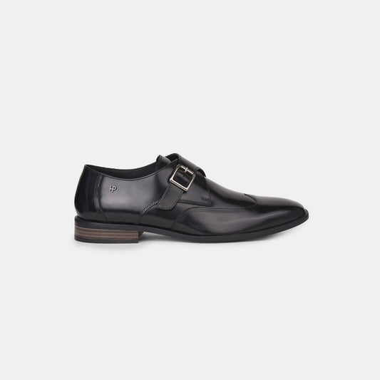 Hush Puppies Black Monkstrap Formal Shoes for Men Style 8586205