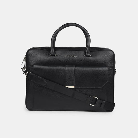 Hush Puppies Black Laptop Bag for Men Style 9906054