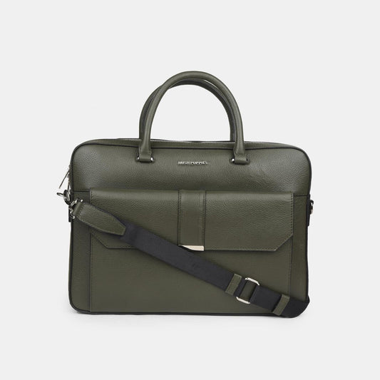 Hush Puppies Olive Laptop Bag for Men Style 9907054