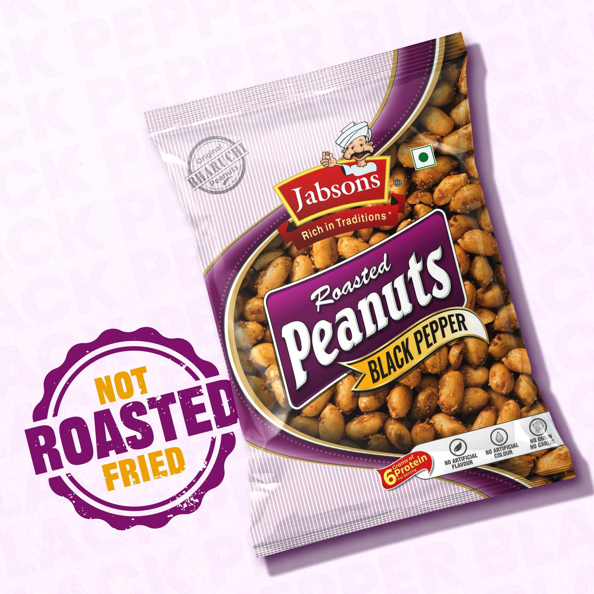 Jabsons Foods Black Pepper Roasted Peanuts