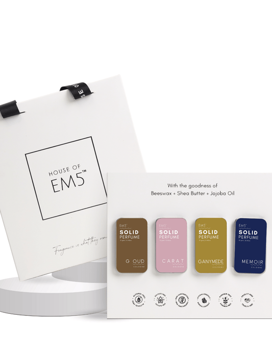 House of EM5 Unisex Set of 4 Solid Perfumes