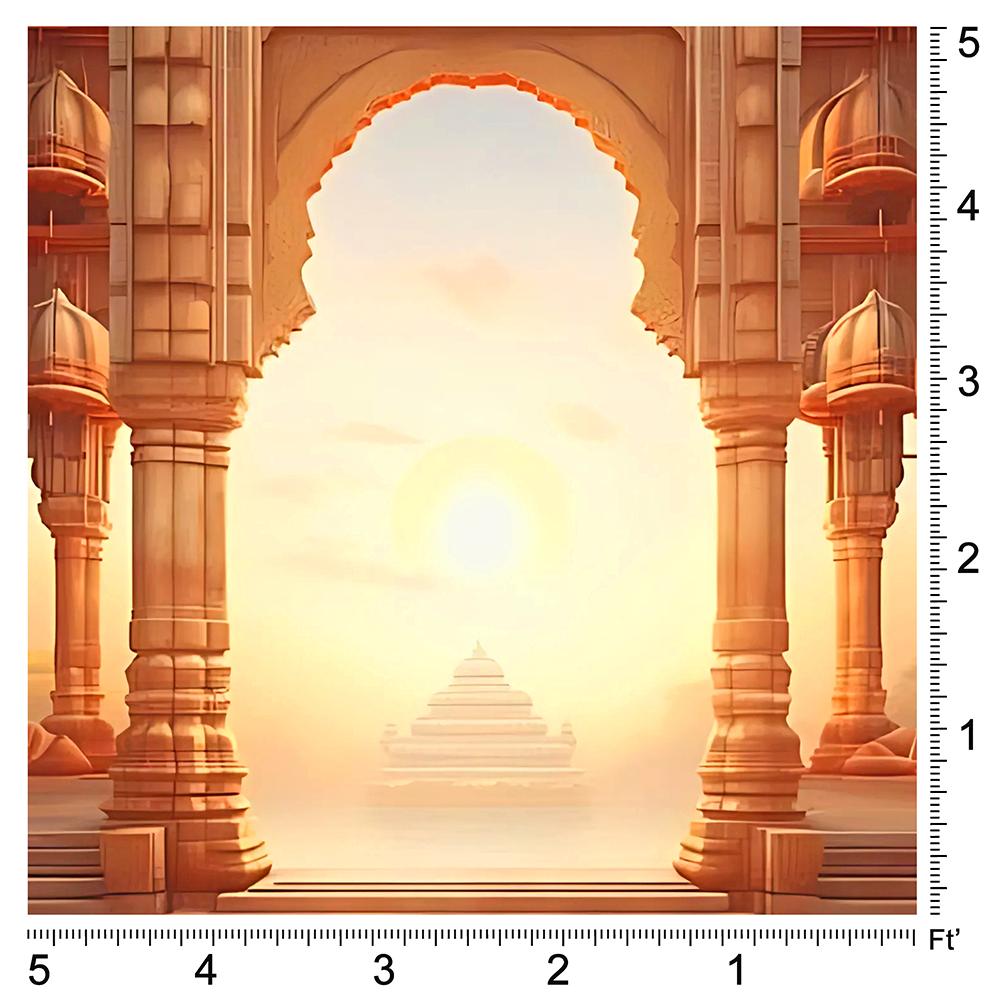 Back Drop India Divya Prabhat Darshan