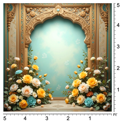 Back Drop India Floral Divine Arch