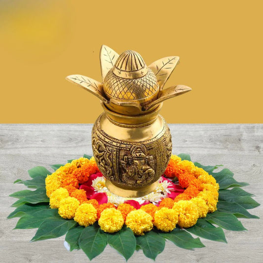 Tamas Brass Kalash - A Symbol of Sacred Serenity - PUSHMYCART