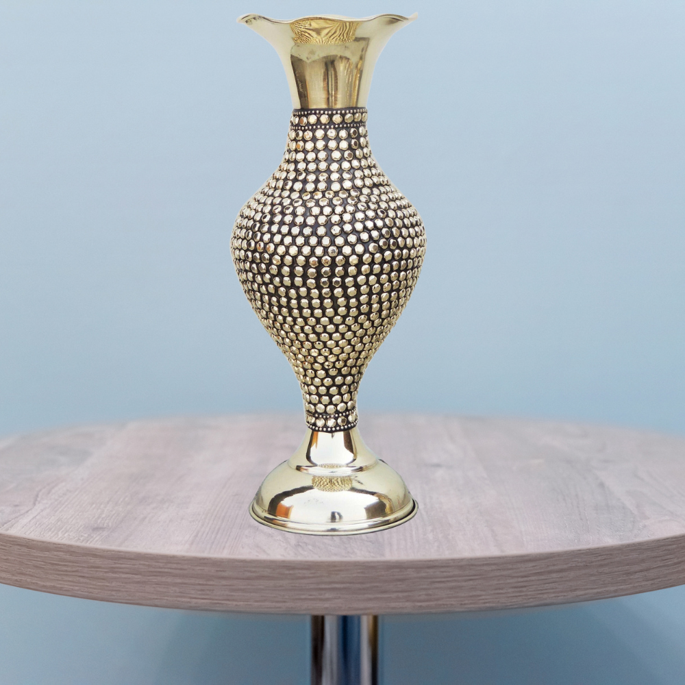 Brass Beads Flower Pot 0.575Kg - PUSHMYCART