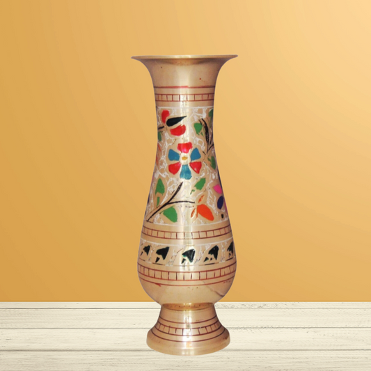 Brass Flower Pot Vase 0.39Kg - PUSHMYCART