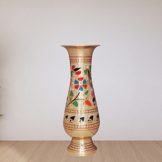 Brass Flower Pot Vase 0.39Kg - PUSHMYCART