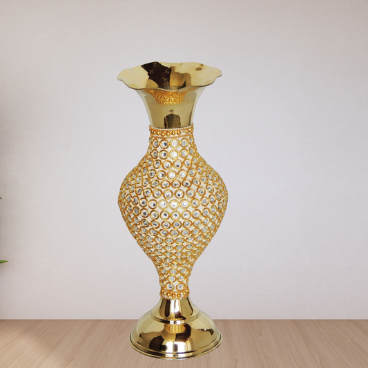 Brass Flower Pot Vase 0.47Kg - PUSHMYCART