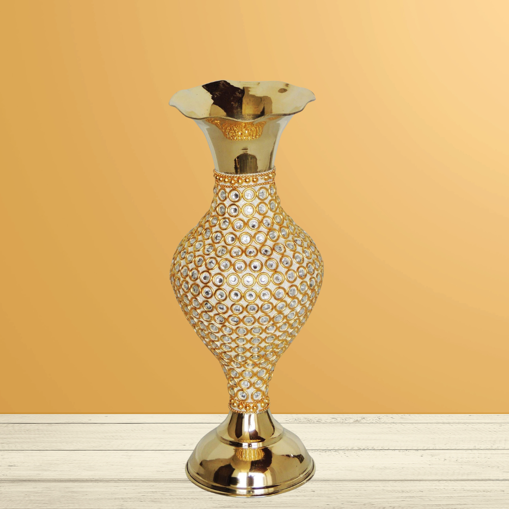 Brass Flower Pot Vase 0.47Kg - PUSHMYCART