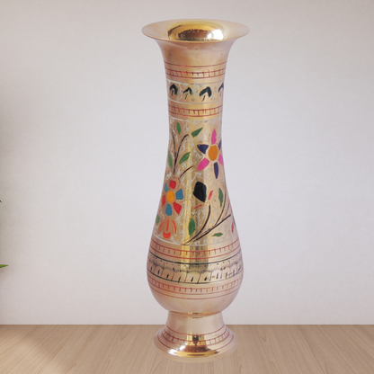 Brass Flower Pot Vase 0.545Kg - PUSHMYCART