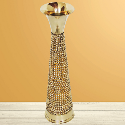 Brass Flower Pot Vase 0.64Kg - PUSHMYCART