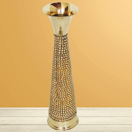 Brass Flower Pot Vase 0.64Kg - PUSHMYCART