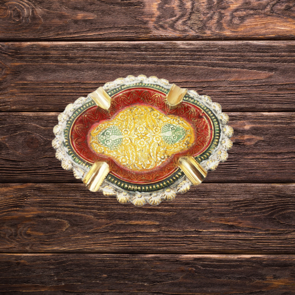 Brass Ashtray Ash Tray 0.26Kg - PUSHMYCART