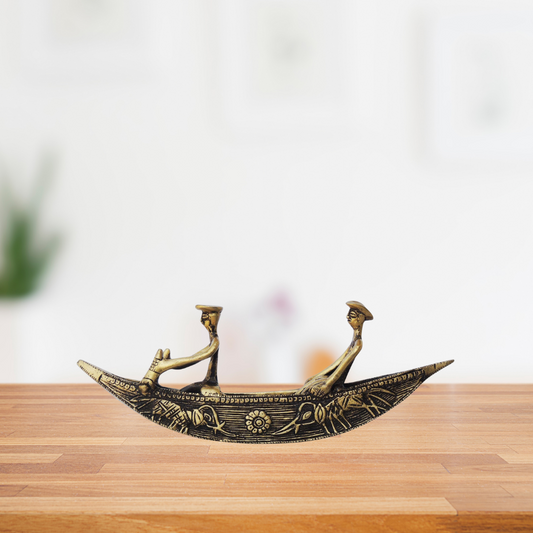 Brass Boat Statue 1.56Kg - PUSHMYCART