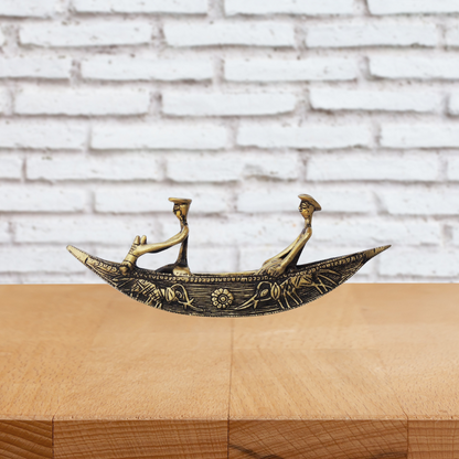 Brass Boat Statue 1.56Kg - PUSHMYCART
