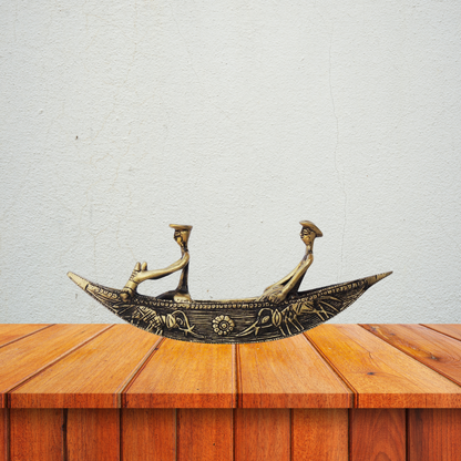 Brass Boat Statue 1.56Kg - PUSHMYCART