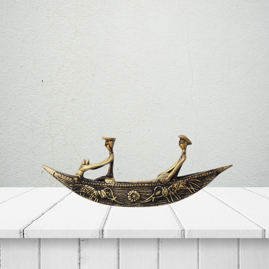 Brass Boat Statue 1.56Kg - PUSHMYCART