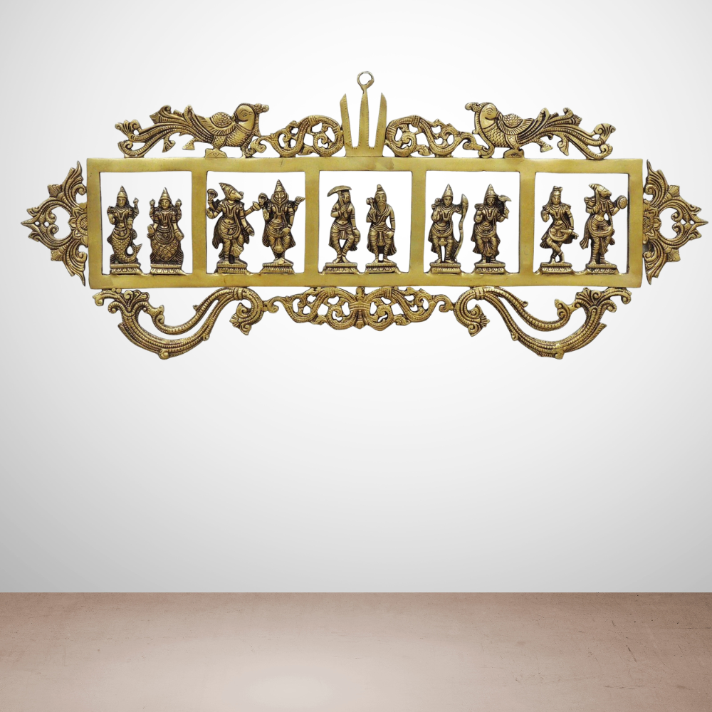 Brass Wall Hanging Das Avatar Statue 5kg - PUSHMYCART