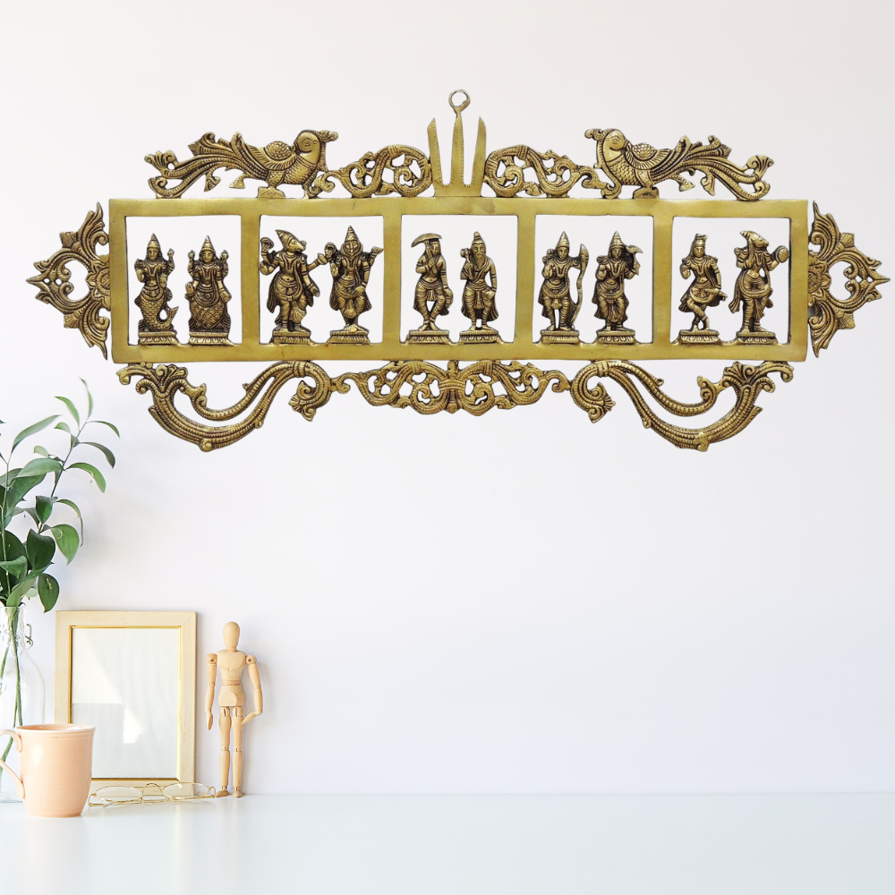 Brass Wall Hanging Das Avatar Statue 5kg - PUSHMYCART