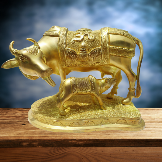 Brass Gaye Bachdha SF Statue 5.5kg - PUSHMYCART