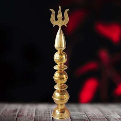 Brass Kalash Trishul 10.24Kg - PUSHMYCART