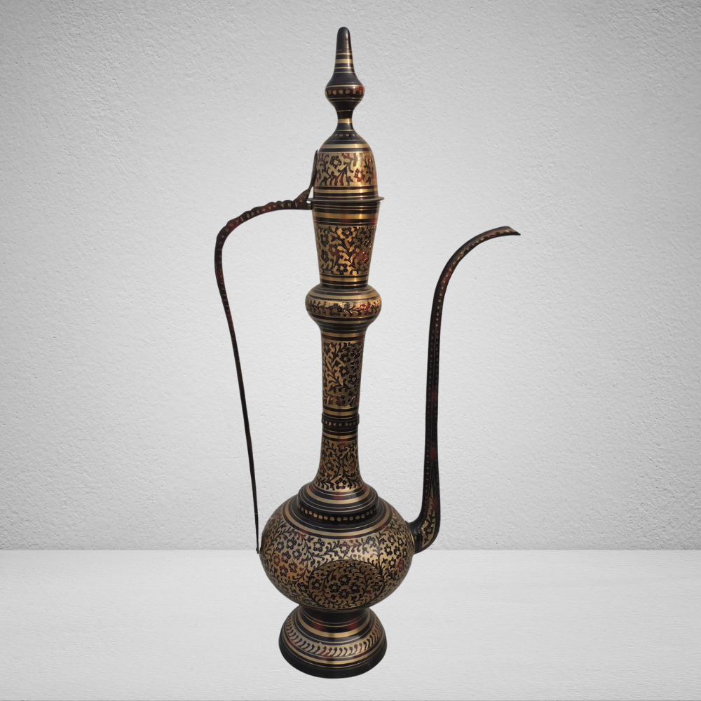 Brass Surahi Aftaba 6.26Kg - PUSHMYCART