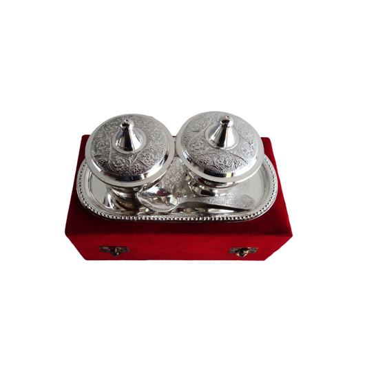 Brass Supari Bowl Set Single Tone 0.2kg - PUSHMYCART