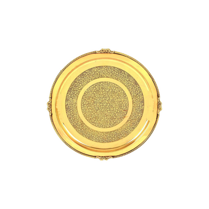 Brass Thali Embose 0.6kg - PUSHMYCART