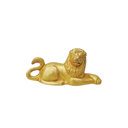 Brass Lion Statue 0.16Kg - PUSHMYCART