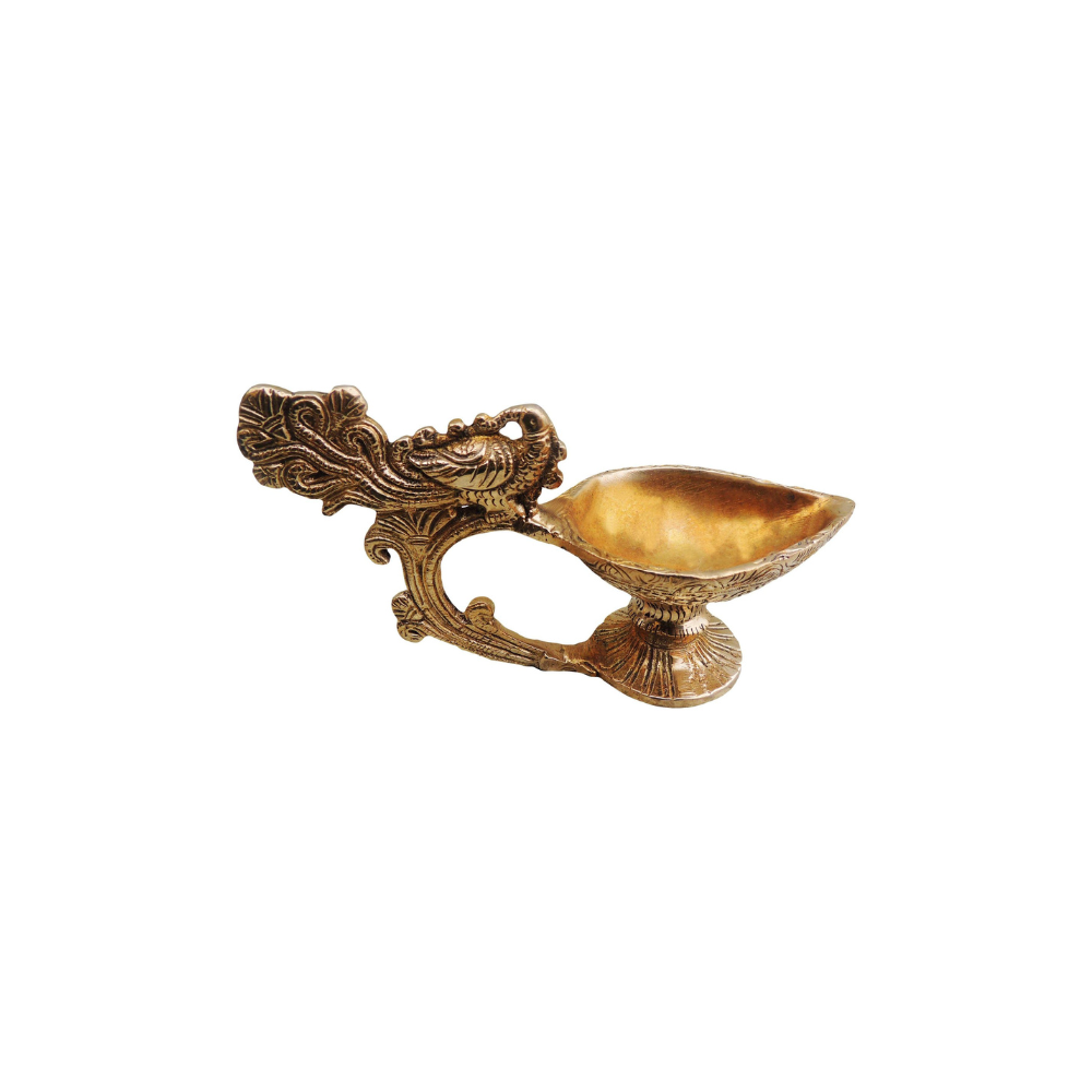 Brass Deepak Statue 0.42Kg - PUSHMYCART