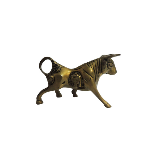 Brass Bull Statue 0.77kg - PUSHMYCART
