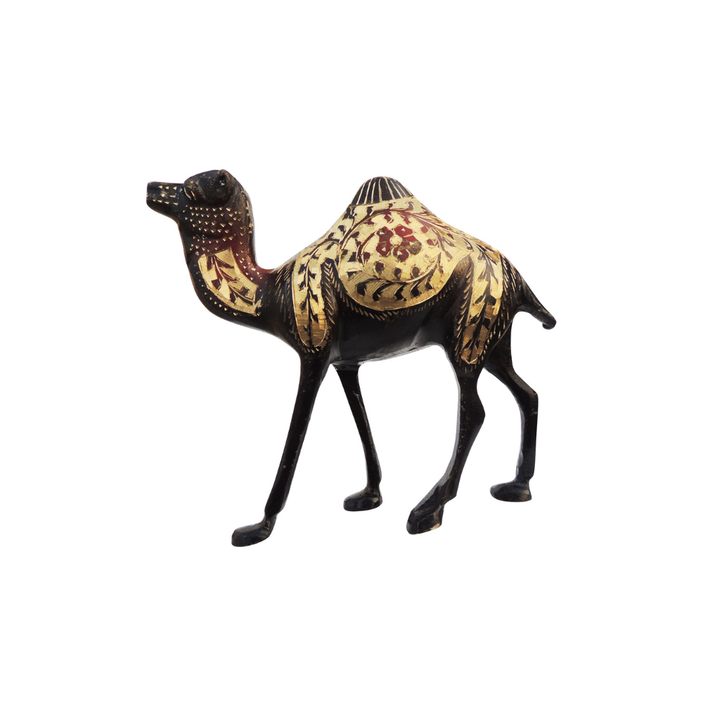 Brass Showpiece Camel Statue 0.72kg - PUSHMYCART