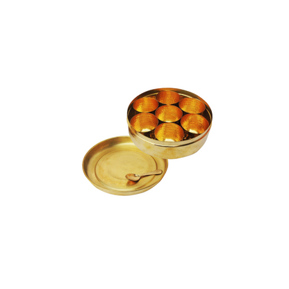 Brass Spice Masala Box 0.54Kg - PUSHMYCART