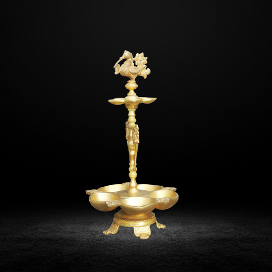 Brass Hen (Murga) Deepak 2.9Kg - PUSHMYCART