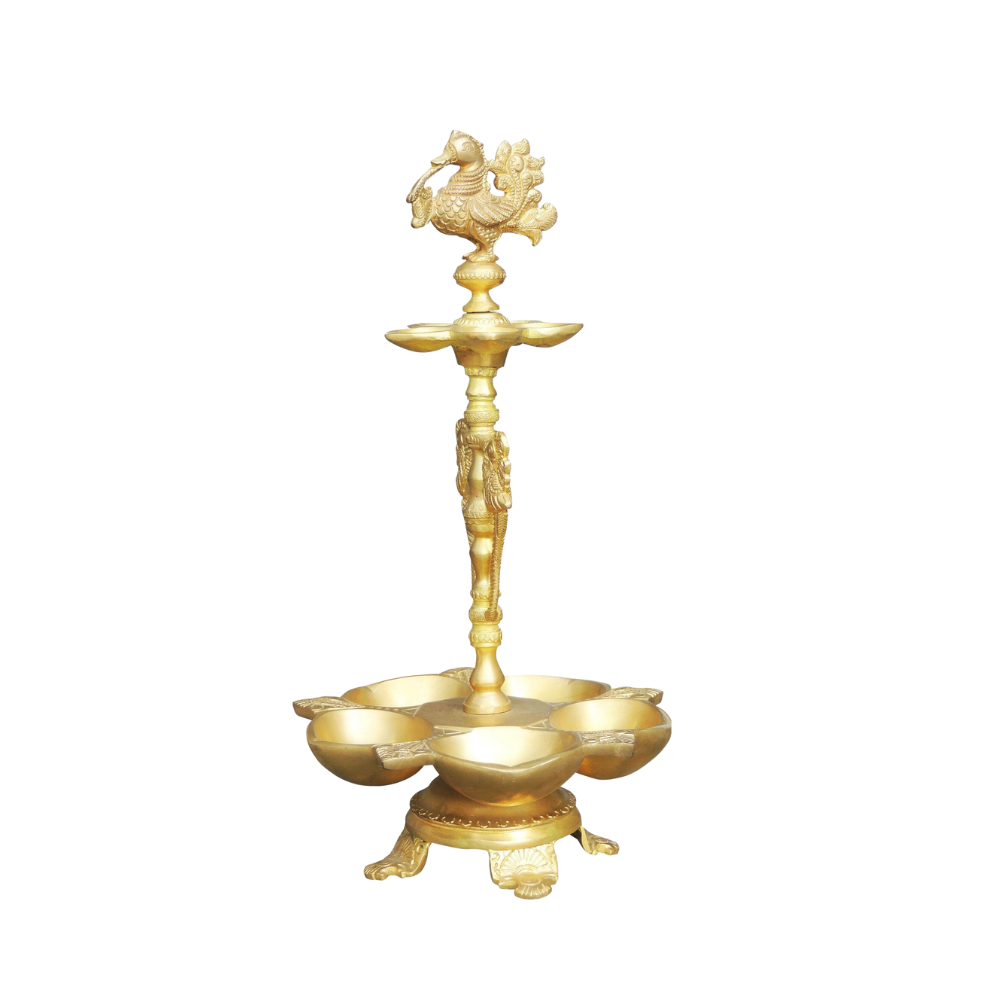 Brass Hen (Murga) Deepak 2.9Kg - PUSHMYCART