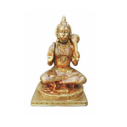 Brass Hanuman Ji Statue 5.3Kg - PUSHMYCART