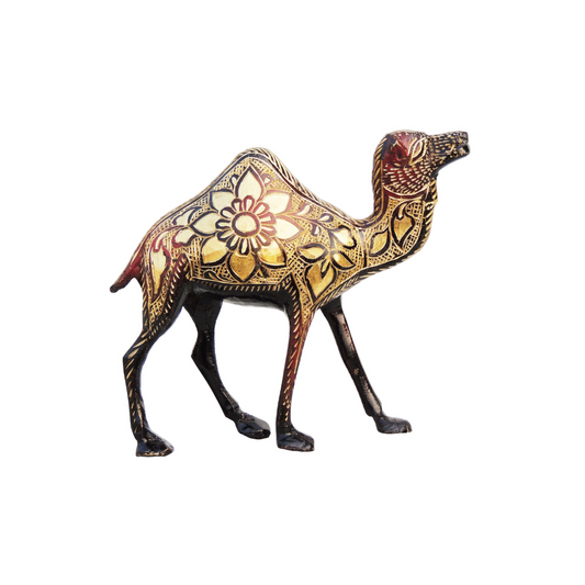 Brass Showpiece Camel Statue 0.74kg - PUSHMYCART