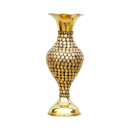 Brass Home And Garden Flower Pot 0.54Kg - PUSHMYCART