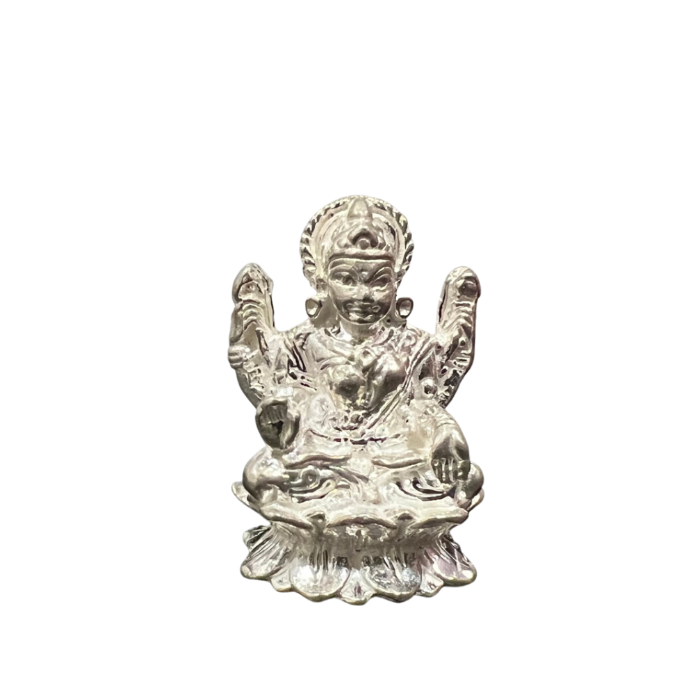 Silver goddess Lakshmi Idol