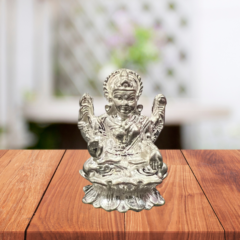 Silver Lakshmi Idol for pooja