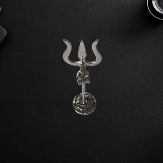 Pure Silver Trishul Idol 20g - PUSHMYCART