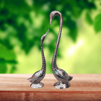 Brass Duck Pair Statue 2.09kg - PUSHMYCART