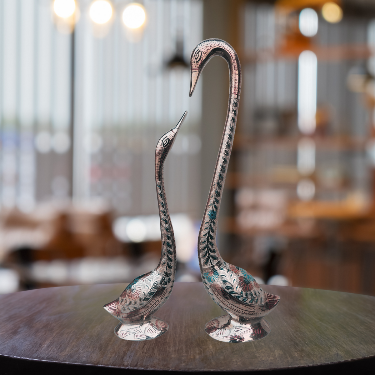 Brass Duck Pair Statue 2.09kg - PUSHMYCART