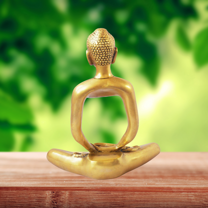 Brass Buddha Invisible Statue 2.08kg - PUSHMYCART