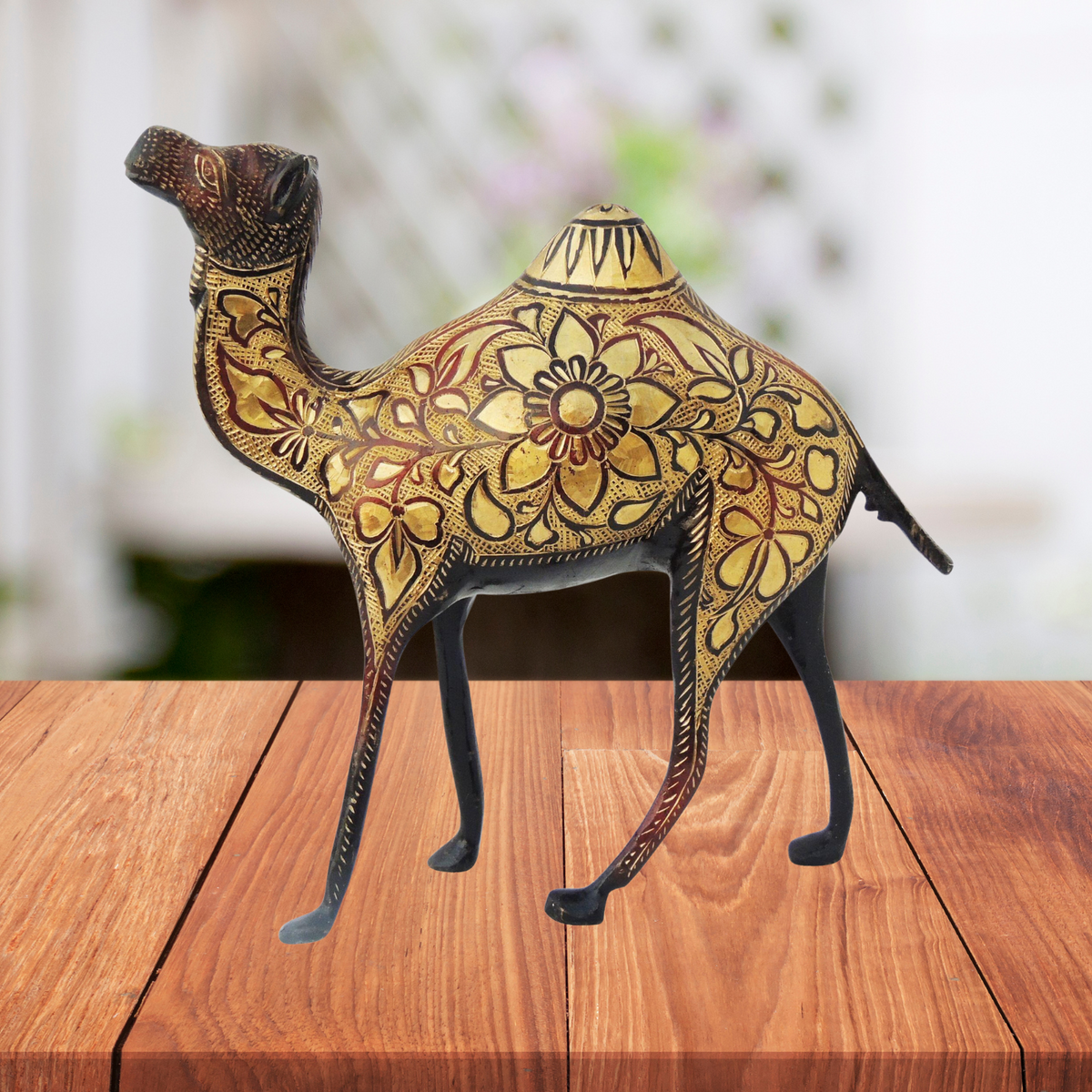 Brass Table Decor Showpiece Camel 2kg - PUSHMYCART