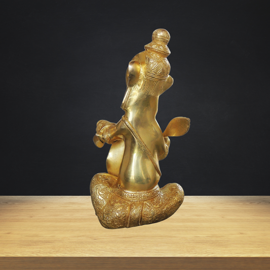 Brass Ganesh Ji 3.02kg - PUSHMYCART