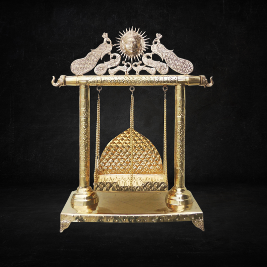 Brass Jhula for God 4.88kg - PUSHMYCART