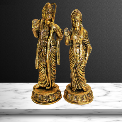 Ram Sita Statue Pair Statue 3743g - PUSHMYCART